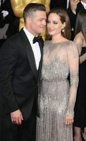 Angelina Jolie et Brad Pitt, superbes sur le tapis rouge des Oscars