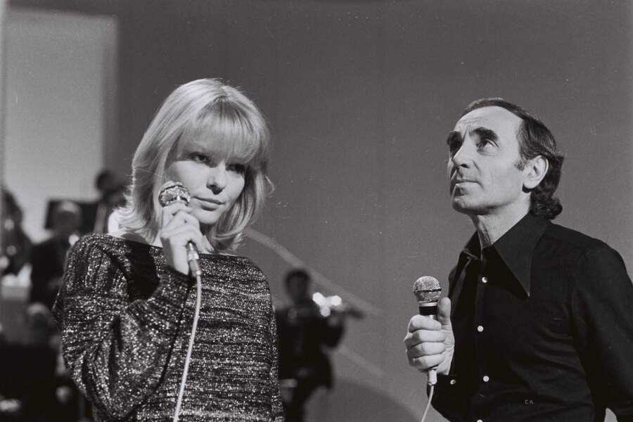 Avec France Gall dans l'émission Numéro Un en 1976