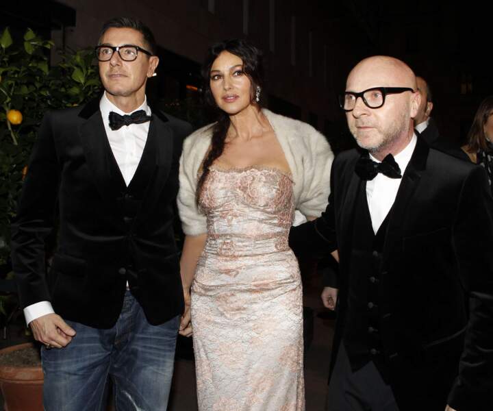 Monica Belluci, mannequin star de Dolce & Gabbana dans les années 90, recollabore avec eux depuis peu. 