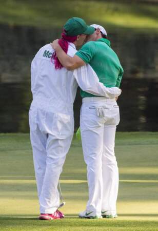 Il y avait aussi de l'amour dans l'air d'Augusta  (cf Rory McIlroy et Caroline Wozniacki)   
