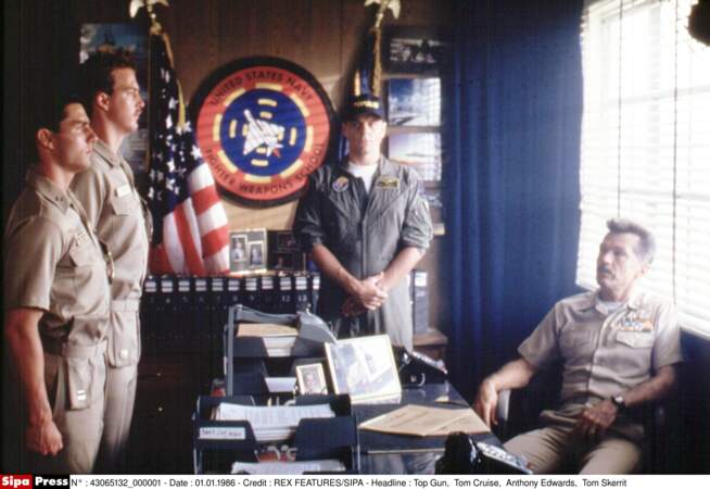 Tom Skerrit (à droite), instructeur de Top Gun