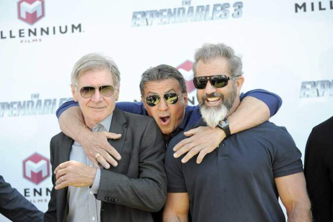 Sylvester Stallone, heureux de retrouver ses copains Harrison Ford et Mel Gibson  