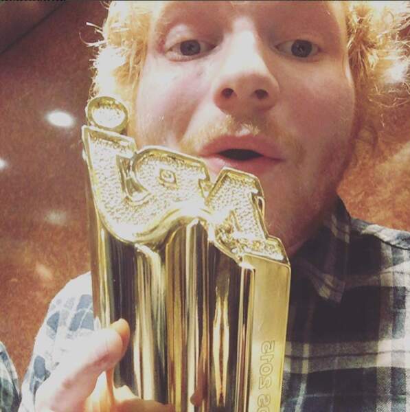 Ed Sheeran et son NRJ Music Awards !