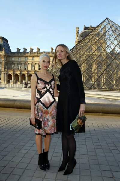 La Vice Présidente de Louis Vuitton, Delphine Arnault et l'actrice américaine Michelle Williams prennent la pose