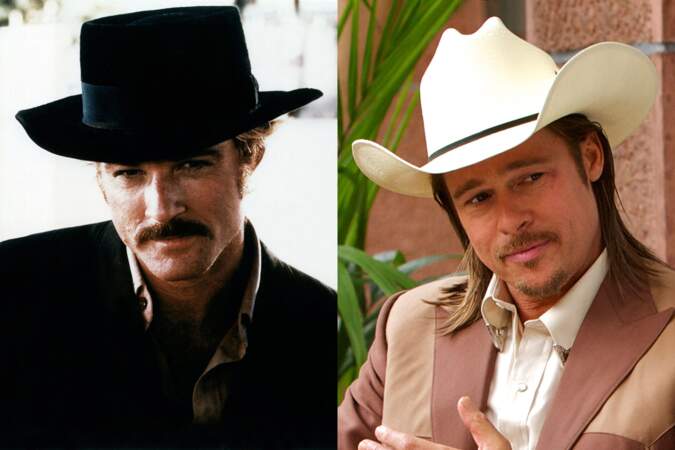 Moustachus : Robert Redford dans Butch Cassidy et le Kid. Brad Pitt dans Cartel