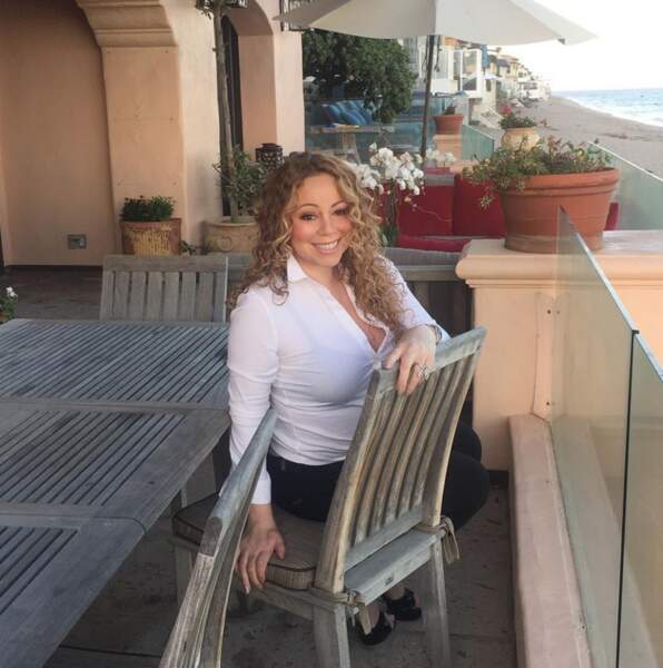 Mariah Carey a opté pour la plage de Malibu.