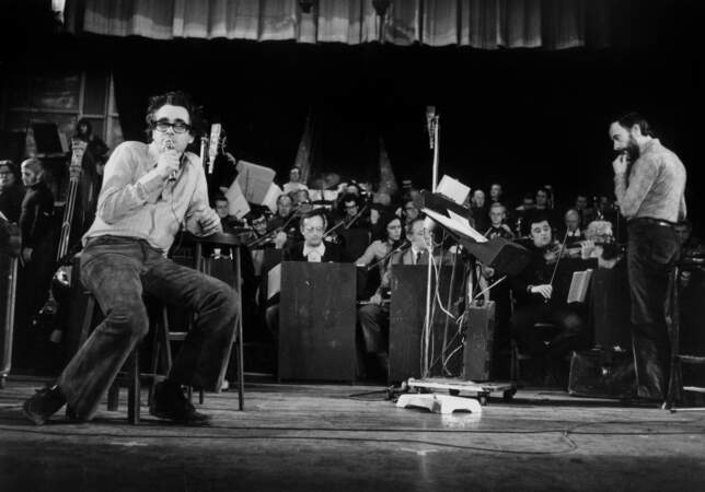 Michel Legrand en répétition à l'Olympia le 17 janvier 1972