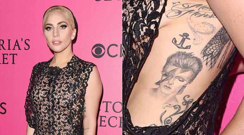 Adepte de tatouages, Lady Gaga arbore notamment un tattoo en l'honneur de David Bowie