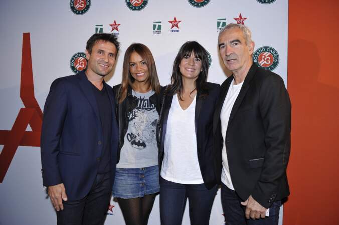 Belle brochette : Fabrice Santoro, sa femme, Estelle Denis et Raymond Domenech