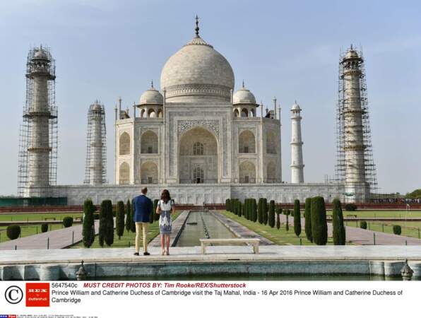 Famille royale ou pas, personne n'est insensible à la beauté du Taj Mahal. 