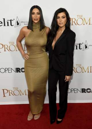 Les soeurs Kardashian étaient présentes à l'avant-première de The Promise le 12 avril 2017