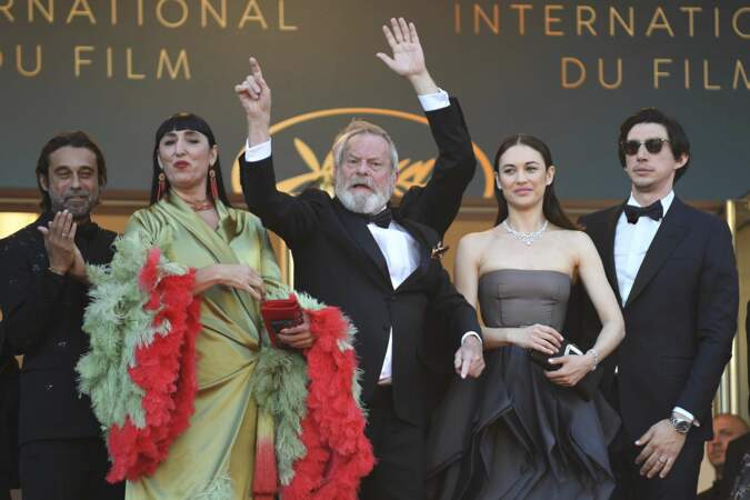 Jordi Molla, Rossy de Palma, Terry Gilliam, Olga Kurylenko et Adam Driver à la côture du Festival de Cannes