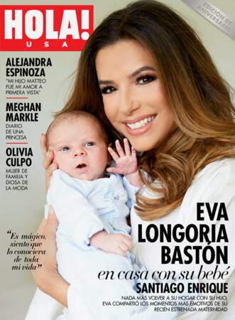 Le bébé américain le plus attendu ! Le petit Santiago nous salue avec sa maman, Eva Longoria en couverture du Hola