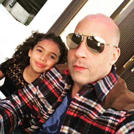 Voici Hania, l'ainée des enfants de Vin Diesel. La petite beauté ! 
