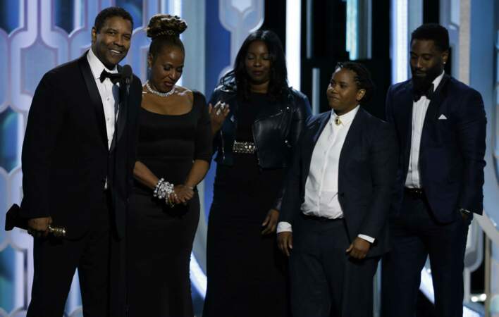 Denzel Washington, honoré en famille