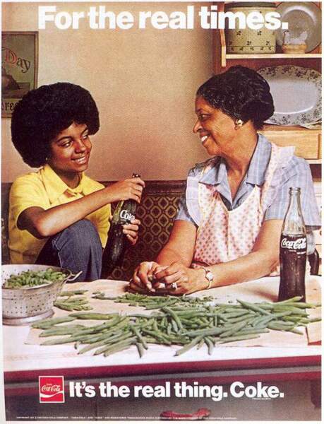 Affiche Coca Cola de 1974 - Des moments simples en famille