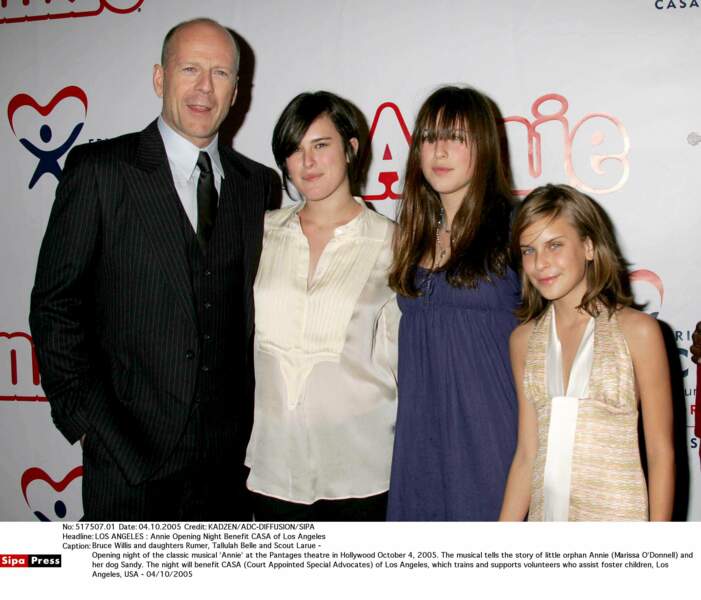 C'est Bruce Willis avec ses filles