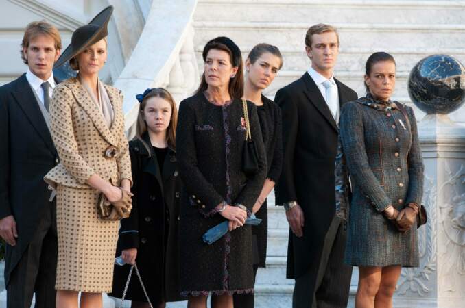 La famille royale lors de la journée nationale à Monaco