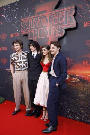 Joe Keery, Finn Wolfhard, Natalia Dyer et Charlie Heaton ont fêté la sortie de Stranger Things saison 3 à Paris
