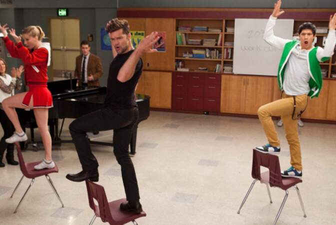 Ricky Martin prof d'espagnol dans la série musicale Glee
