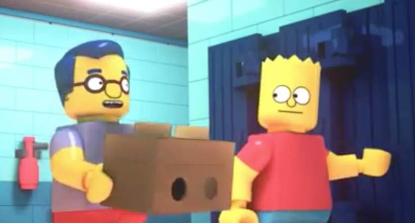 Bart et son plus fidèle ami : Milhouse