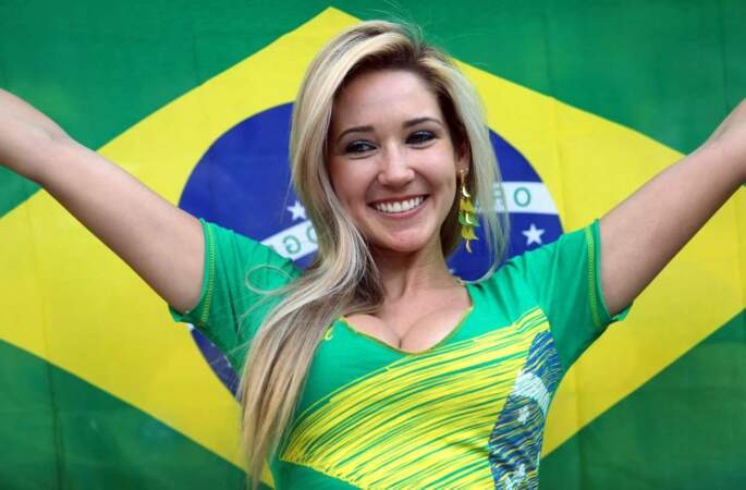 Une charmante supportrice brésilienne