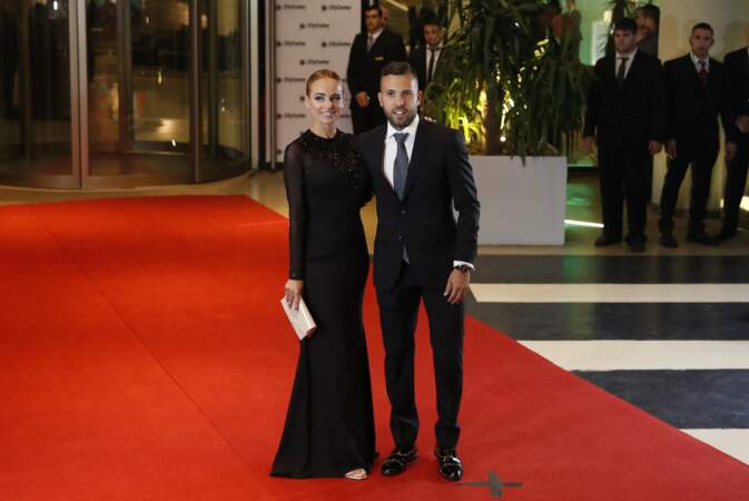 Jordi Alba et sa petite amie Romarey Ventura