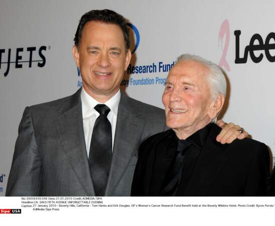 Venu soutenir la recherche contre le cancer avec Tom Hanks en 2010