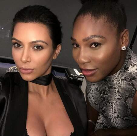 Kim Kardashian a fait la teuf avec Serena Williams.