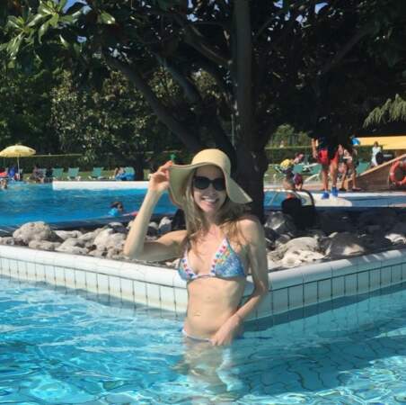 Tonya Kinzinger à la piscine. 