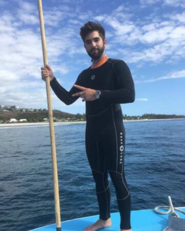 Point voyage : Kendji Girac a fait du paddle à La Réunion