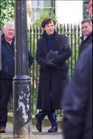 Benedict Cumberbatch concentré avant le début du tournage londonien