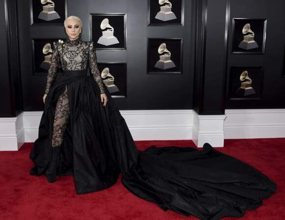 Lady Gaga était l'une des stars de la soirée. Et elle avait choisi une robe en conséquence. 