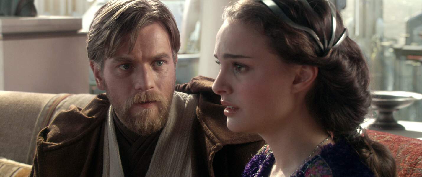 Obi-wan et Padmé face à la montée de la force obscure dans La Revanche des Sith (2005)