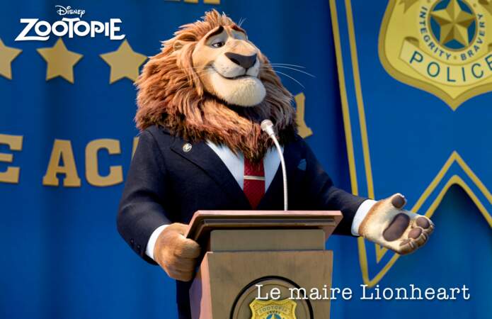 Le maire Lionheart (voix originale de J.K. Simmons)