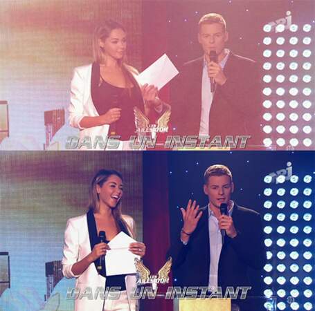 And the winner is : Nabilla et son petit tailleur bicolore ! On aime ce look sobre et sexy