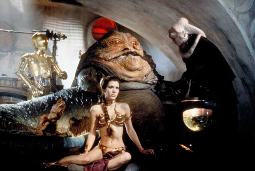 Leia esclave de Jabba dans Le Retour du Jedi (1983)
