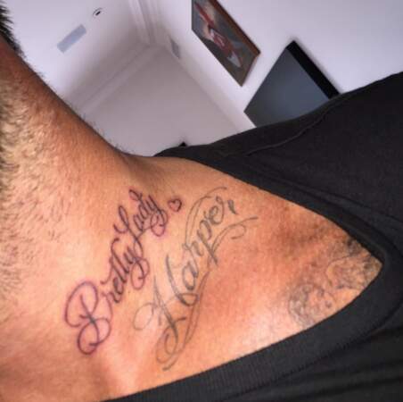 David Beckham, lui, s'est fait tatouer "Pretty Lady"... Pour Victoria ?