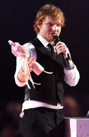 Ed Sheeran est reparti avec l'award du Meilleur artiste britannique et de l'album de l'année. Mérité !