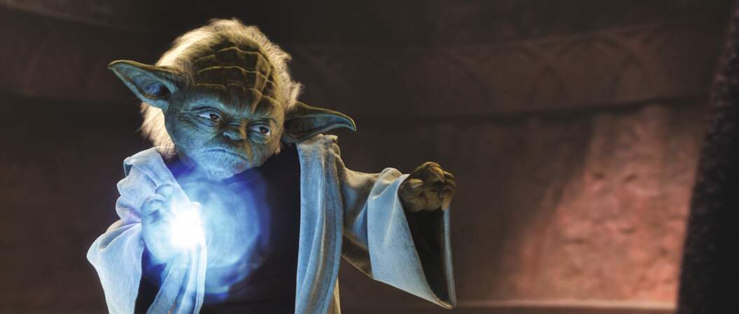 Yoda très énervé dans L'Attaque des clones