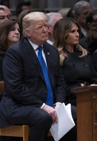 L'actuel président Donald Trump et son épouse Melania