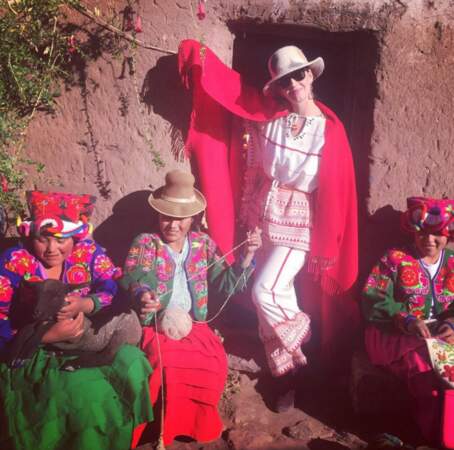 Et Katy Perry s'éclate au Pérou.