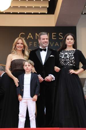 John Travolta, sa femme Kelly Preston, sa fille Ella Bleue et son fils Benjamin