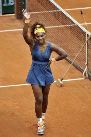 Serena Williams sereine et très décontractée. Et pour cause, elle a gagné 6-0, 6-1 face à Tatishvili.