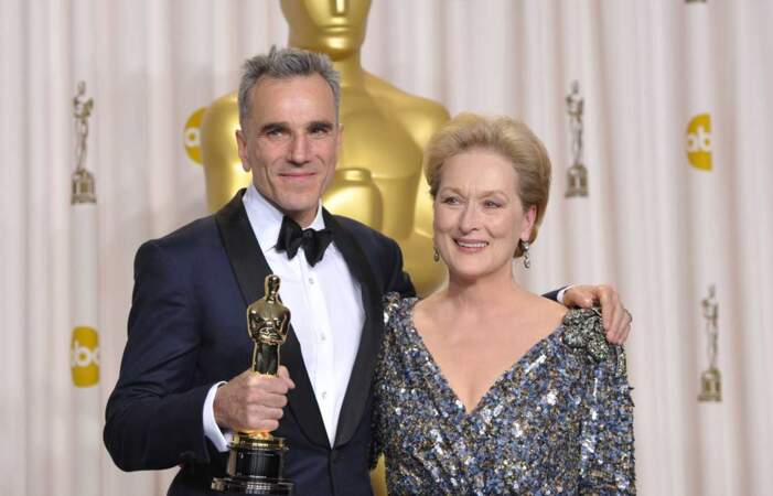 Daniel Day Lewis et Meryl Streep à la 85ème cérémonie des Oscars