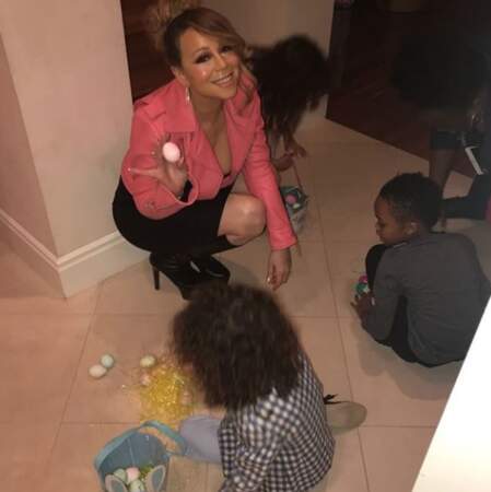 Mariah Carey a organisé une petite chasse aux œufs... 