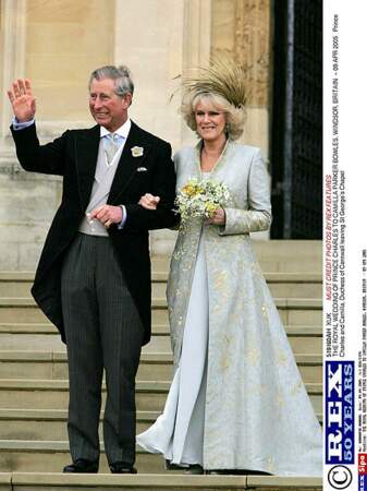 En 2005, le mariage avec Charles enfin ! 36 ans après leur premier baiser.
