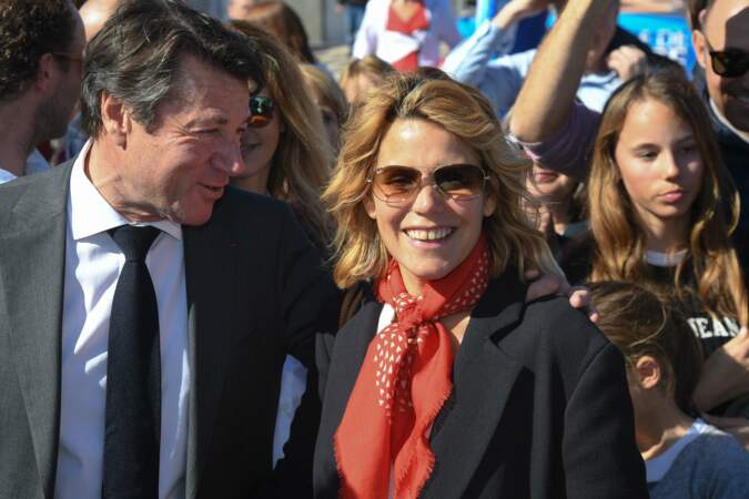 Christian Estrosi, le maire de Nice, et son épouse Laura Tenoudji n'auraient raté cet événement pour rien au monde