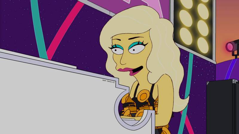 Elle a aussi donné de la voix dans la saison 23 des Simpson.