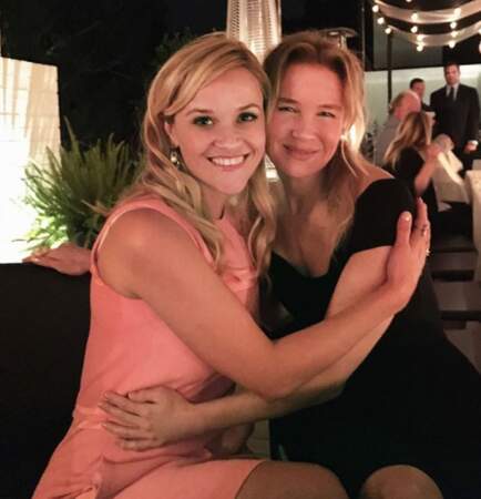 Reese Witherspoon et Renee Zellweger, tout sourire.